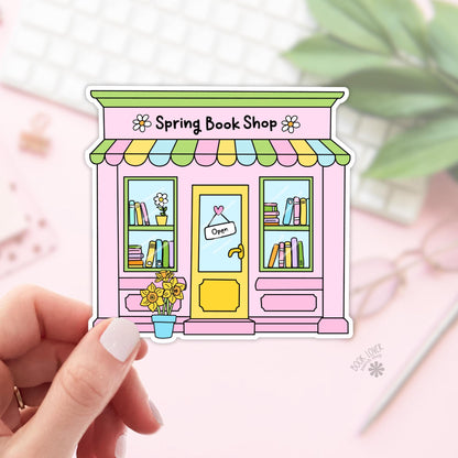 Spring Book Shop Stickers / Bookish Spring Stickers / Book Lover Gift / Bookish Merch / Kindle Sticker / Smut Reader / Reading Lover