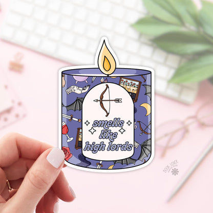 Smells Like Acotar Candle Stickers / Bookish Stickers / Book Lover Gift / Bookish Merch / Kindle Sticker / Acotar Reader / Reading Lover