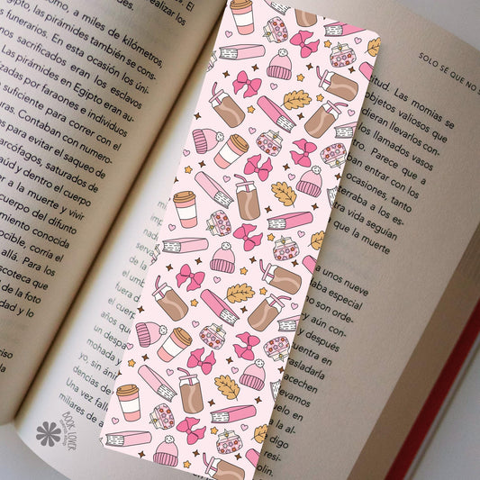 Cozy Ice Coffee Bookmark / Bookish Bookmark / Book Lover Gift / Bookish Merch / Smut Reader / Reading Lover / Romance Reader / Candle