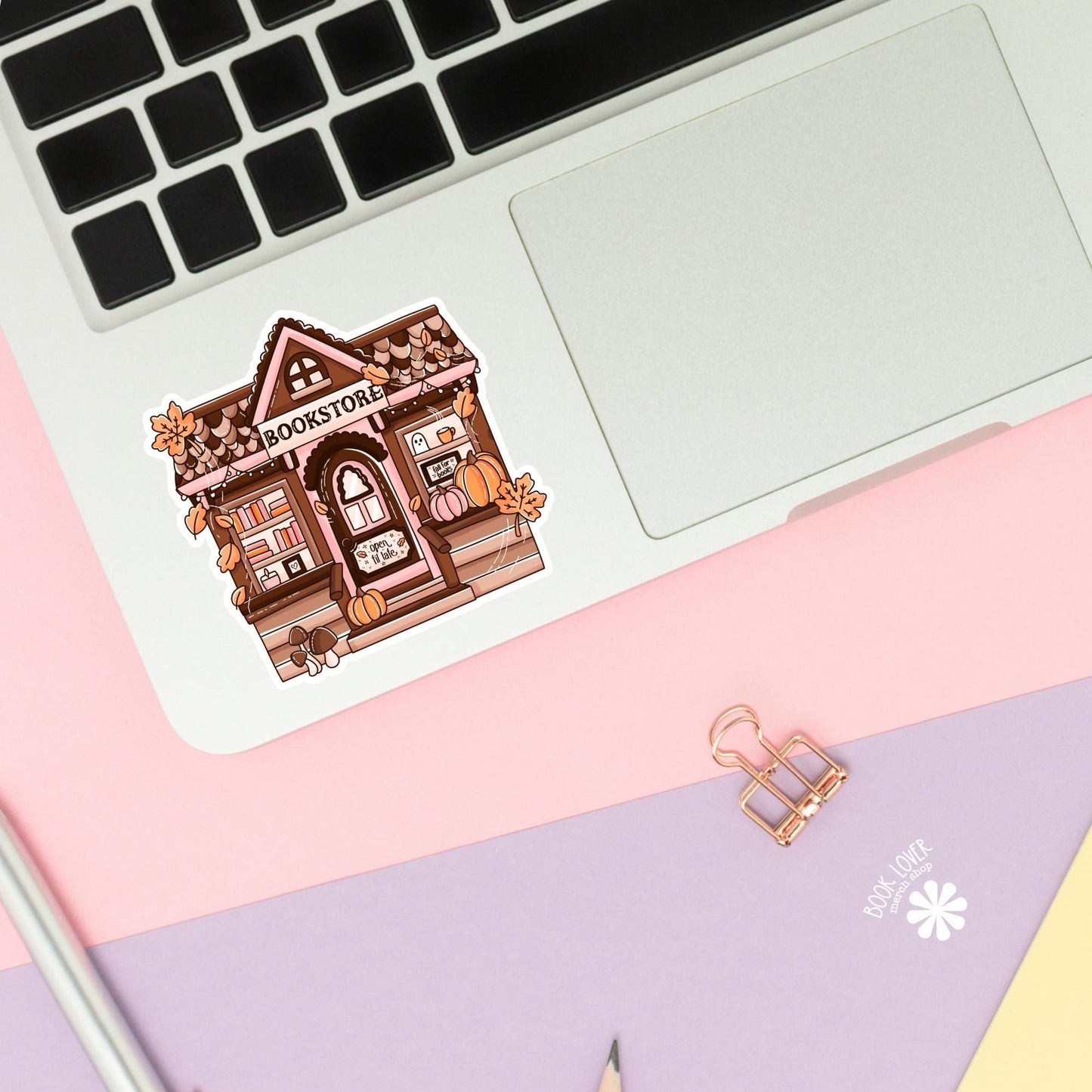Autumn Bookstore Stickers / Bookish Stickers / Book Lover Gift / Bookish Merch / Kindle Sticker / Smut Reader / Reading Lover / E-Reader