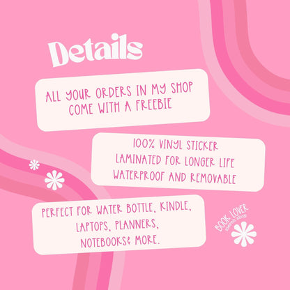 Haunted Gigerbread Library Stickers / Bookish Stickers / Book Lover Gift / Bookish Merch / Kindle Sticker / Smut Reader / Reading Lover