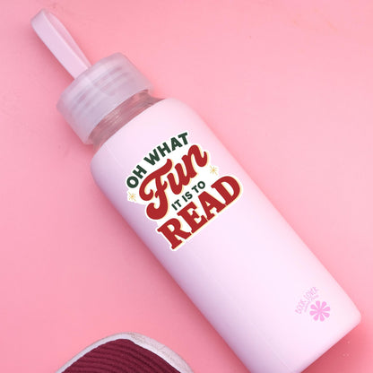 Oh What Fun It Is To Read Stickers / Christmas Bookish Stickers / Book Lover Gift / Bookish Merch / Kindle Sticker / Reading Lover