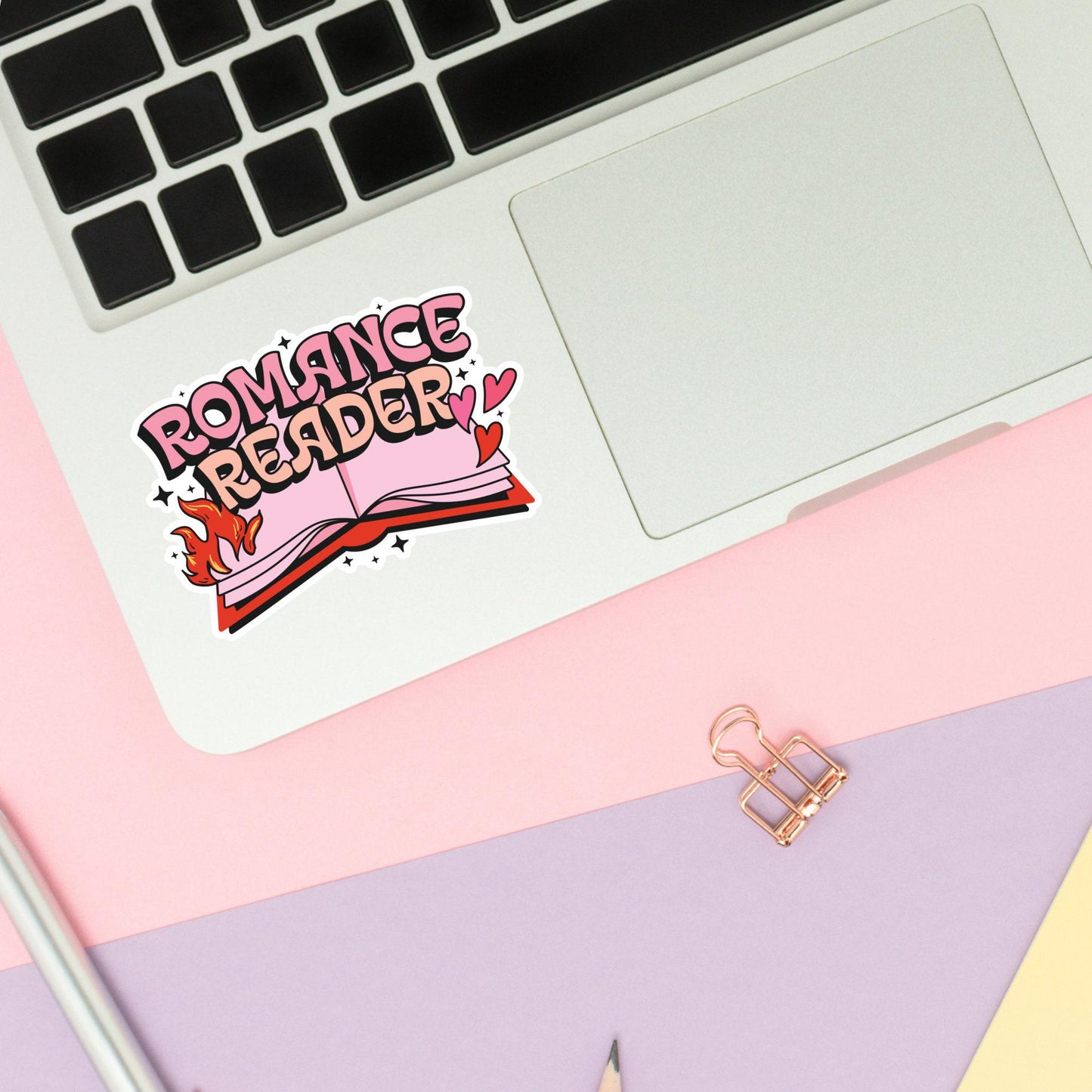 Romance Reader Sticker / Bookish Stickers / Book Lover Gift / Bookish Merch / Kindle Sticker / Smut Reader / Reading Lover / E-Reader