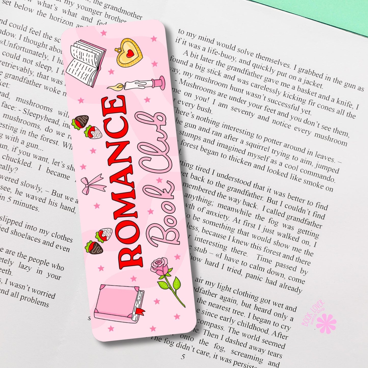 Romance Book Club Bookmark / Bookish Bookmark / Book Lover Gift / Bookish Merch / Romance Reader / Reading Lover