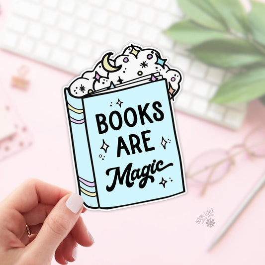 Books are Magic Stickers / Bookish Stickers / Book Lover Gift / Bookish Merch / Kindle Sticker / Smut Reader / Reading Lover / E-Reader
