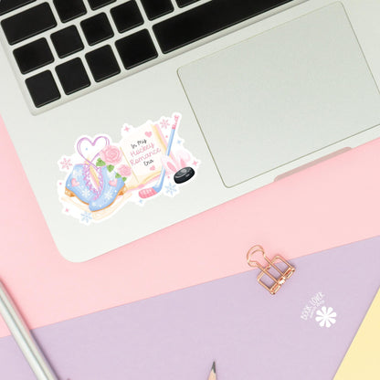 Hockey Romance Stickers / Bookish Stickers / Book Lover Gift / Bookish Merch / Kindle Sticker / Winter Reader / Reading Lover / E-Reader