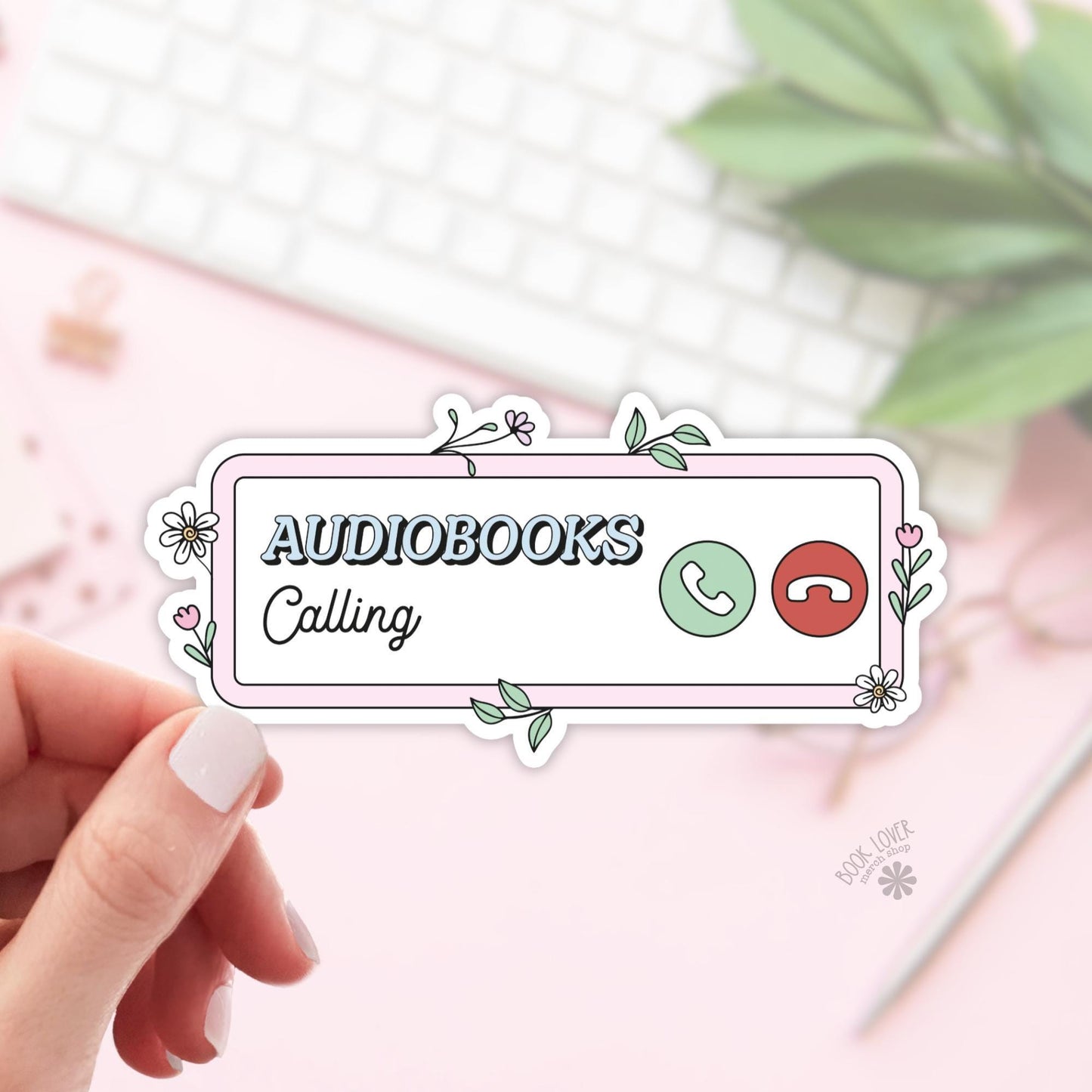 Audiobooks Calling Stickers / Bookish Stickers / Book Lover Gift / Bookish Merch / Kindle Sticker / Smut Reader / Reading Lover / E-Reader