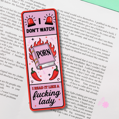 Spicy Book Bookmark - I Read It Like a Lady