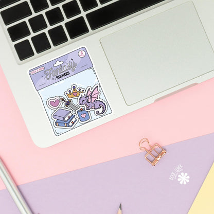 Fantasy Stickers / Bookish Stickers / Book Lover Gift / Bookish Merch / Kindle Sticker / Fantasy Reader / Reading Lover / E-Reader