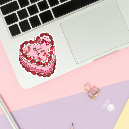 Smut Girlie Cake Stickers / Bookish Stickers / Book Lover Gift / Bookish Merch / Kindle Sticker / Smut Reader / Reading Lover / E-Reader