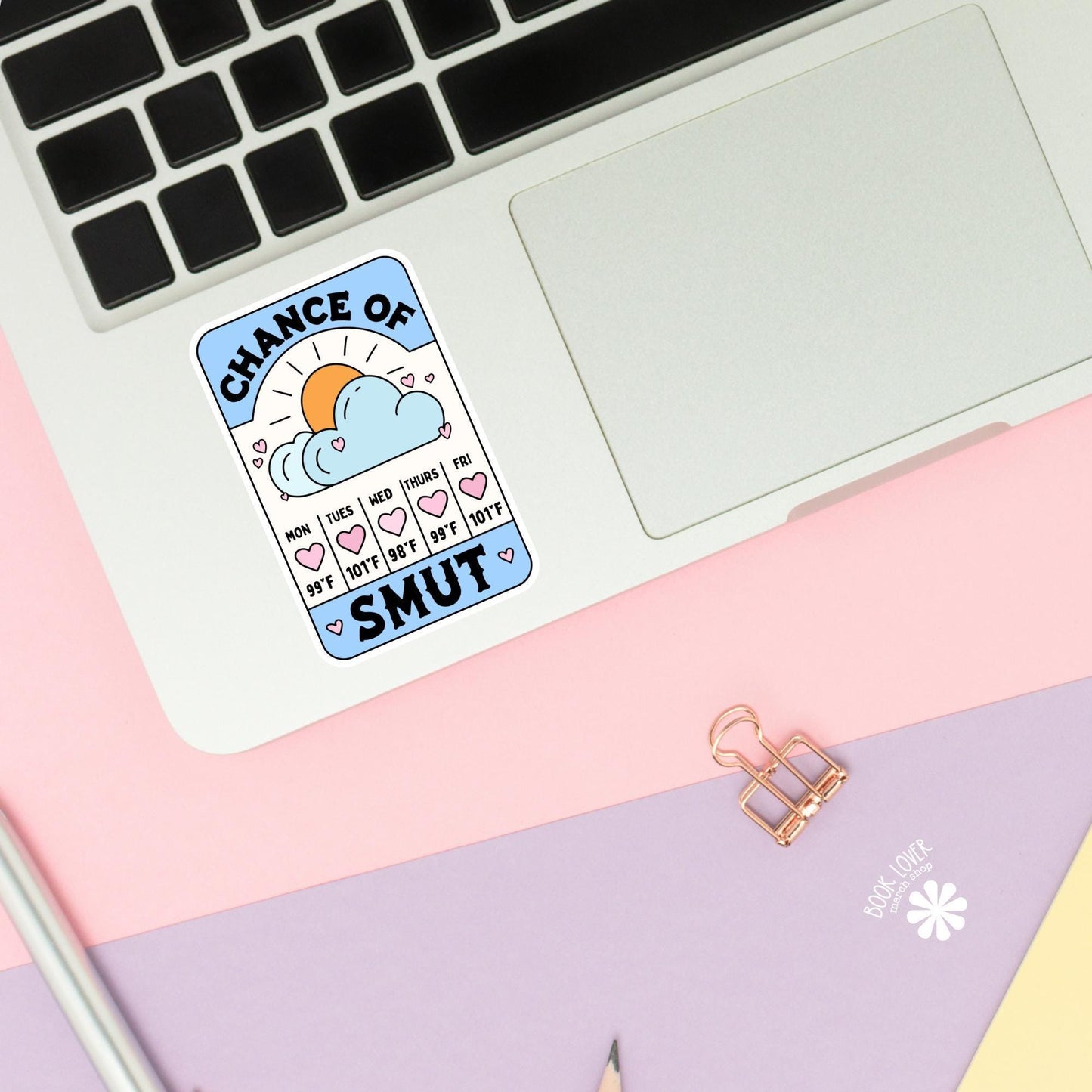 Chance of Smut Stickers / Bookish Stickers / Book Lover Gift / Bookish Merch / Kindle Sticker / Smut Reader / Reading Lover / E-Reader