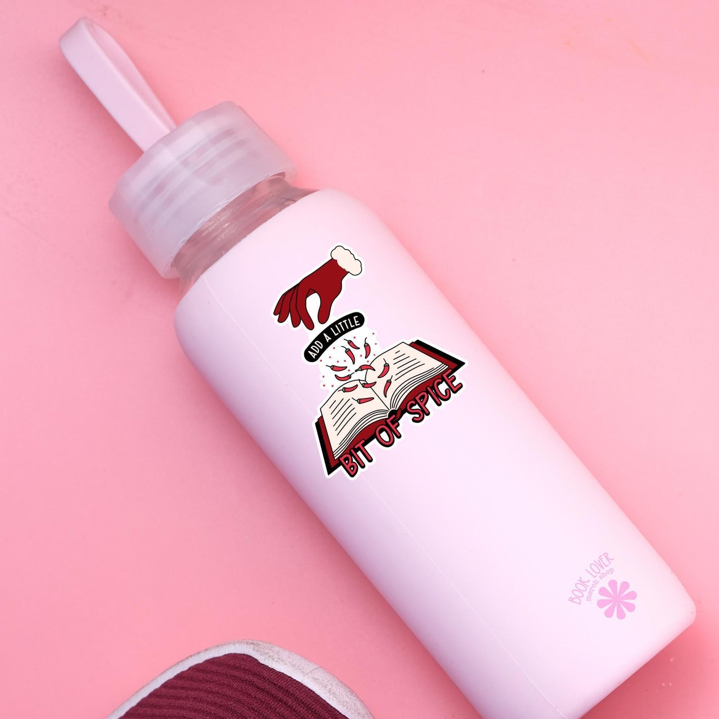 Add A Little Bit of Spice Stickers / Bookish Stickers / Book Lover Gift / Bookish Merch / Kindle Sticker / Smut Reader / Reading Lover