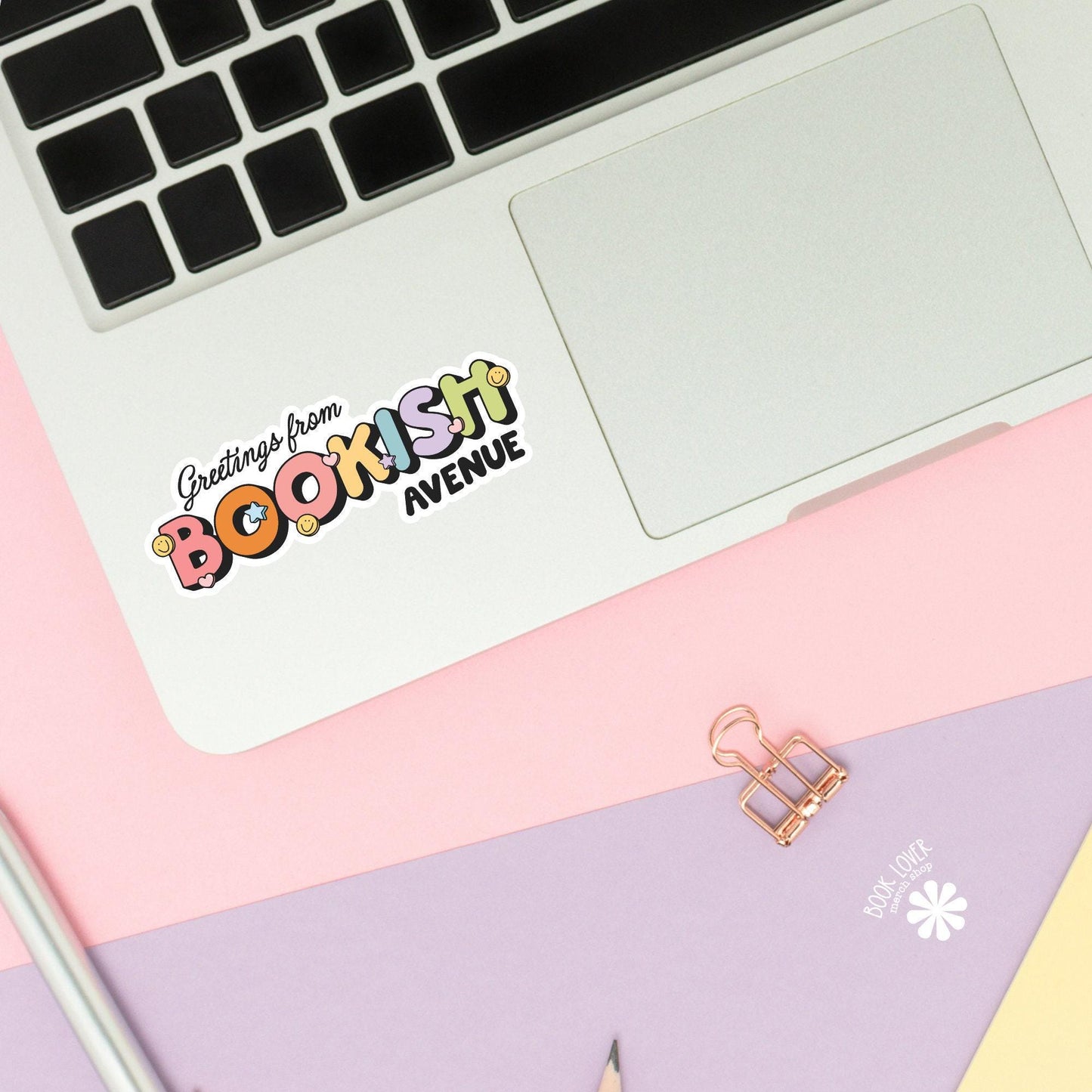 Greetings From Bookish Avenue Stickers / Bookish Stickers / Book Lover Gift / Bookish Merch / Kindle Sticker / Smut Reader / Reading Lover