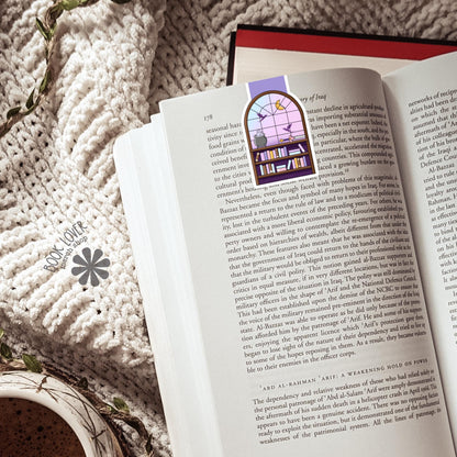 Fantasy Bookshelf Magnetic Bookmark / Bookish Bookmark / Dragon Bookmark / Book Lover Gift / Bookish Merch / Fantasy Reader / Reading Lover
