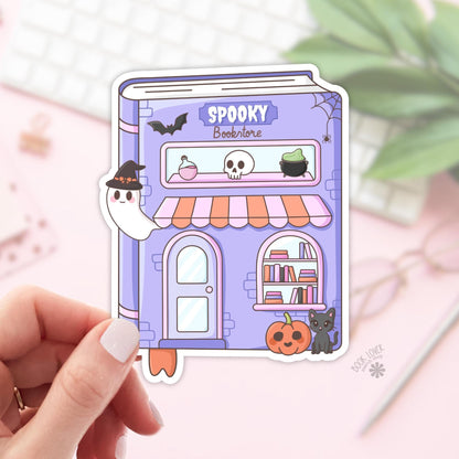 Spooky Bookstore Stickers / Halloween Bookish Stickers / Book Lover Gift / Bookish Merch / Kindle Sticker / Smut Reader / Reading Lover