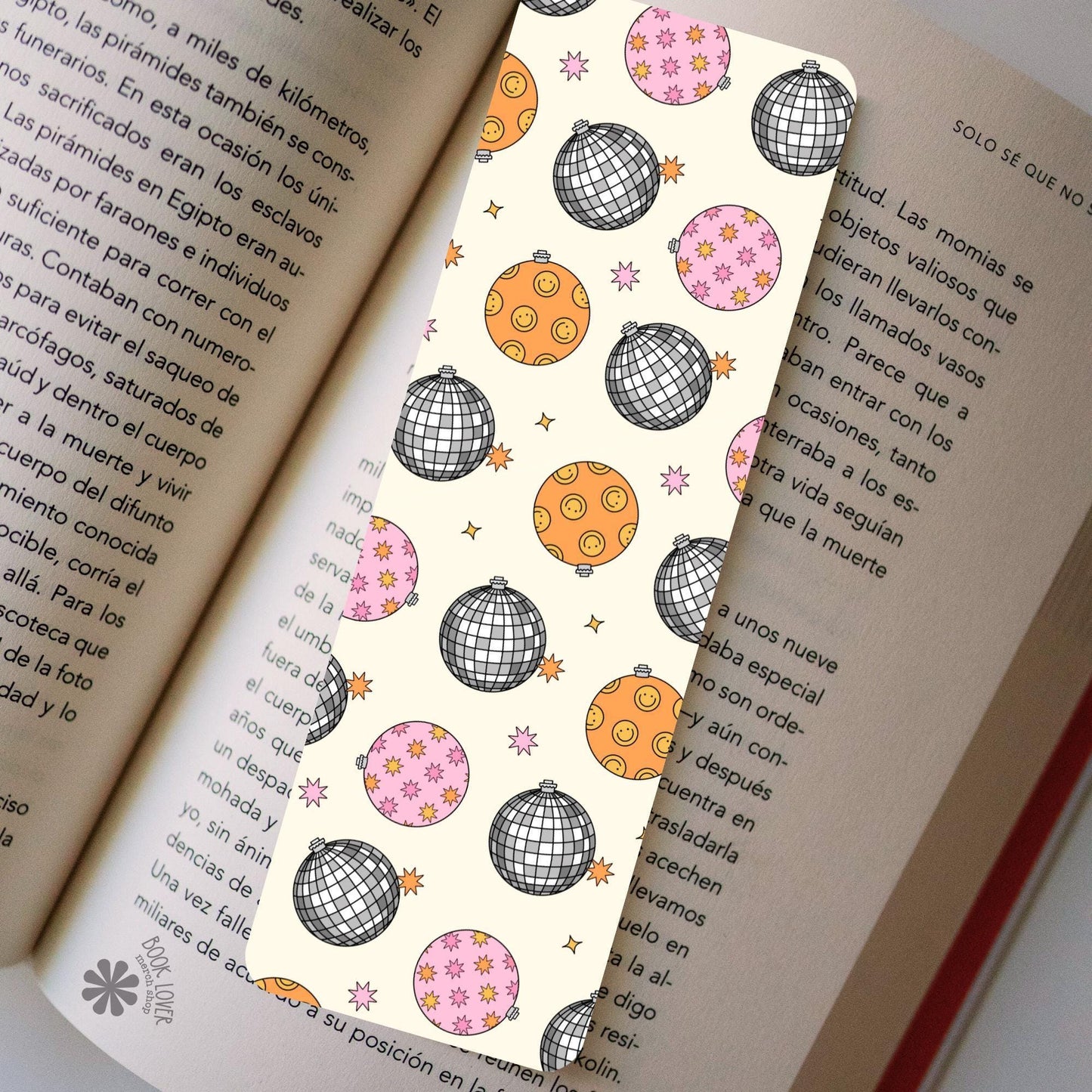 Groovy Christmas Disco Bookmark / Bookish Bookmark / Book Lover Gift / Bookish Merch / Smut Reader / Reading Lover