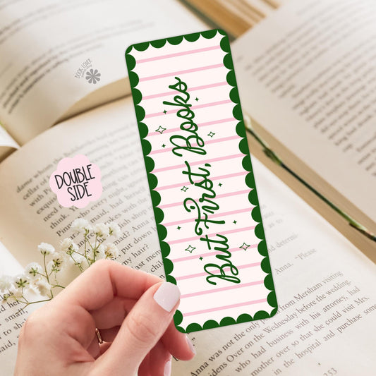 But First Books Bookmark / One more Chapter Bookish Bookmark / Book Lover Gift / Bookish Merch / Spicy Reader / Reading Lover