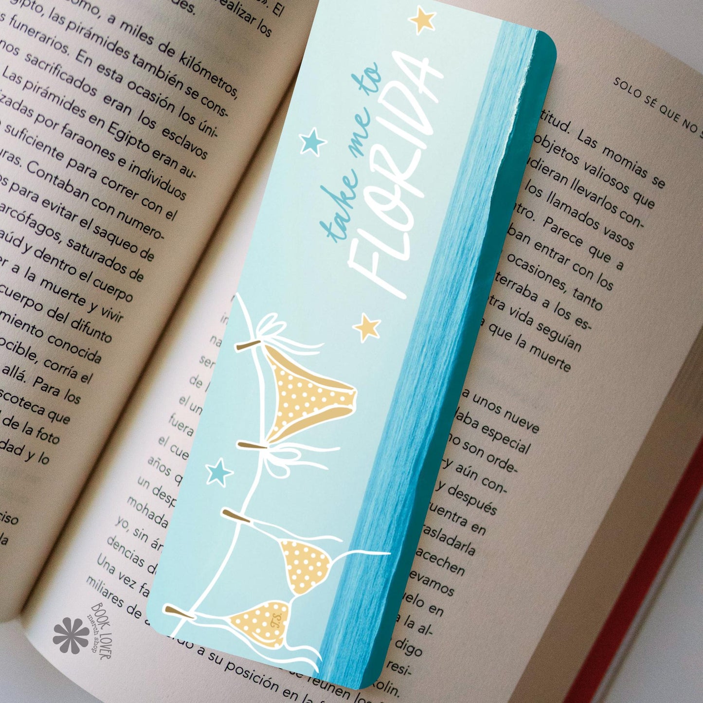 Take Me To Florida Bookmark / Summer Bookish Bookmark / Beach Bikini Book Lover Gift / Bookish Merch / Reading Lover