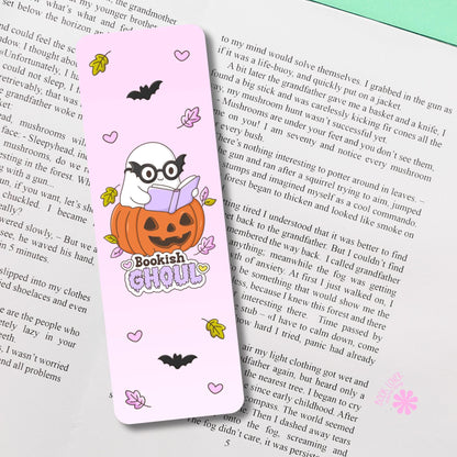 Bookish Ghoul Bookmark / Halloween Ghost Bookish Bookmark / Book Lover Gift / Bookish Merch / Smut Reader / Reading Lover