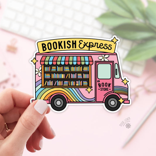 Bookish Express Bookstore Stickers / Bookish Stickers / Book Lover Gift / Bookish Merch / Kindle Sticker / Smut Reader / Reading Lover