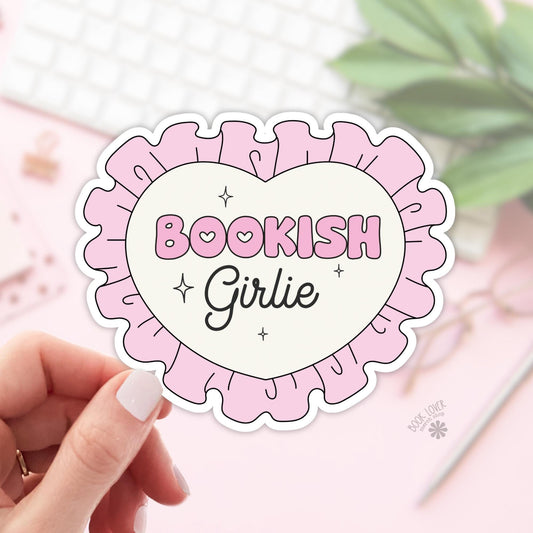 Bookish Girlie Stickers / Bookish Stickers / Book Lover Gift / Bookish Merch / Kindle Sticker / Smut Reader / Reading Lover / E-Reader