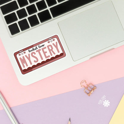 Mystery Plate Stickers / Bookish Stickers / Book Lover Gift / Bookish Merch / Kindle Sticker / Mystery Reader / Reading Lover / E-Reader