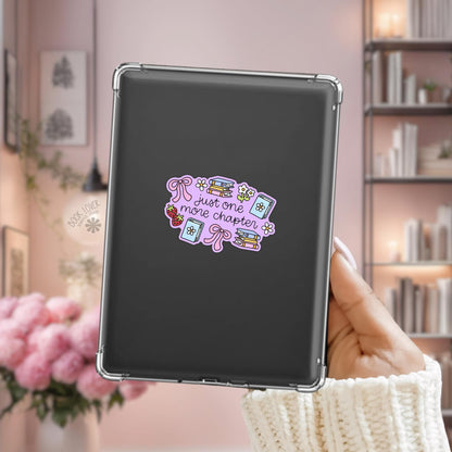 Just One More Chapter Stickers / Bookish Stickers / Book Lover Gift / Bookish Merch / Kindle Sticker / Reading Lover / E-Reader