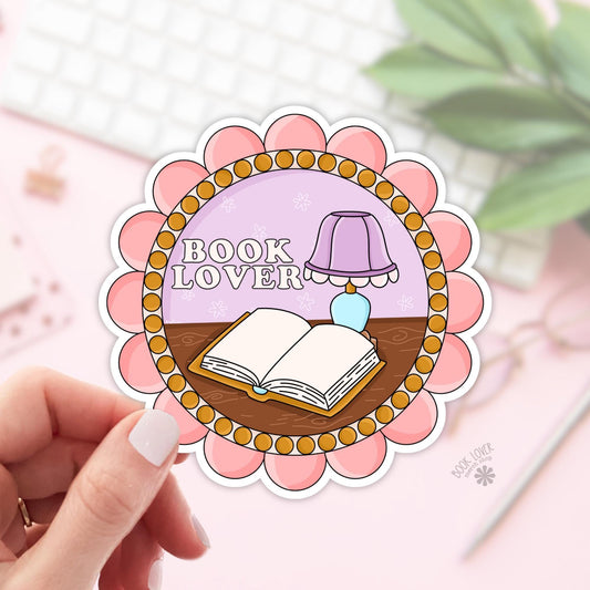 Book Lover Flower Stickers / Bookish Stickers / Book Lover Gift / Bookish Merch / Kindle Sticker / Smut Reader / Reading Lover / E-Reader
