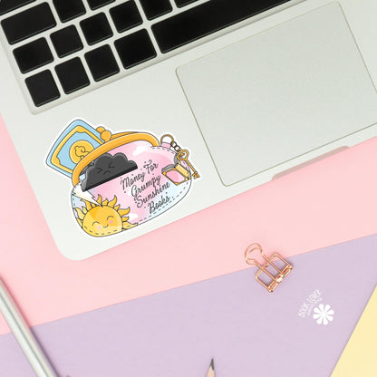 Money For Grumpy Sunshine Books Stickers / Bookish Stickers / Book Lover Gift / Bookish Merch / Kindle Sticker / Smut Reader / Reading Lover