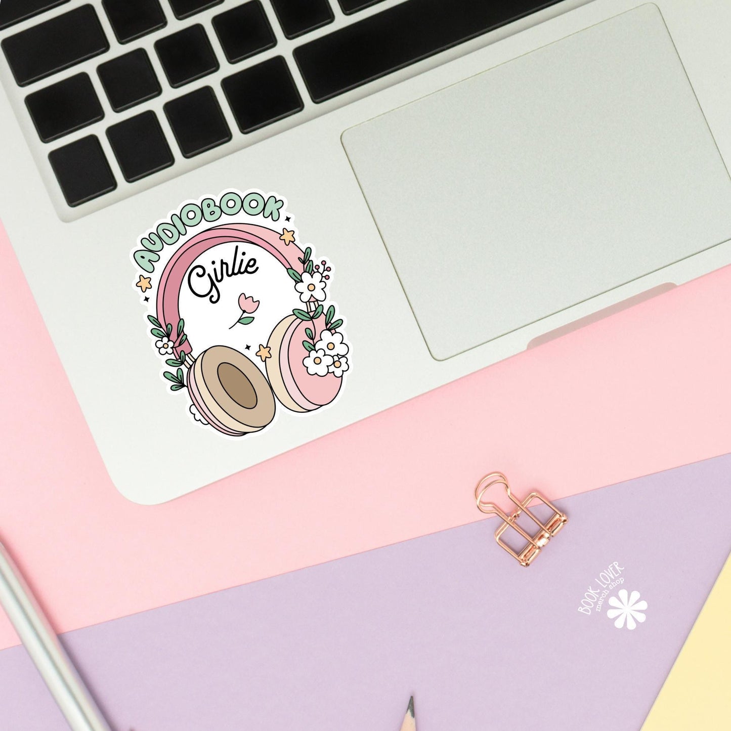 Audiobook Girlie Stickers / Bookish Stickers / Book Lover Gift / Bookish Merch / Kindle Sticker / Smut Reader / Reading Lover / E-Reader