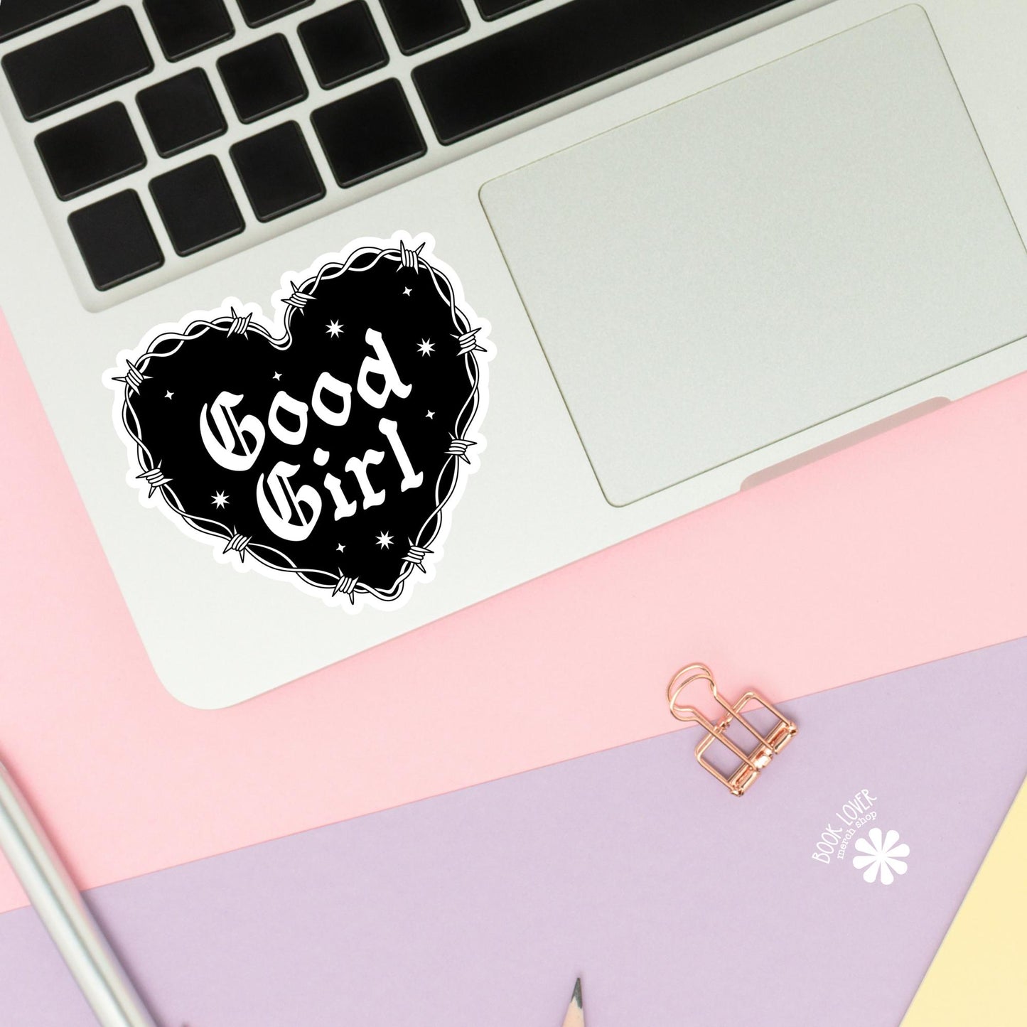 Good Girl Stickers / Bookish Stickers / Book Lover Gift / Bookish Merch / Kindle Sticker / Smut Reader / Spicy Reading Lover / E-Reader