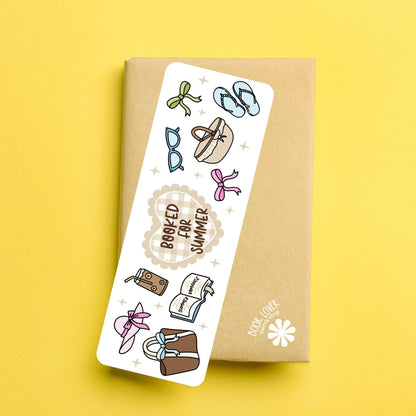 Booked for Summer Bookmark / Bookish Bookmark / Flip Flops Beach Reading / Book Lover Gift / Bookish Merch / Reading Lover