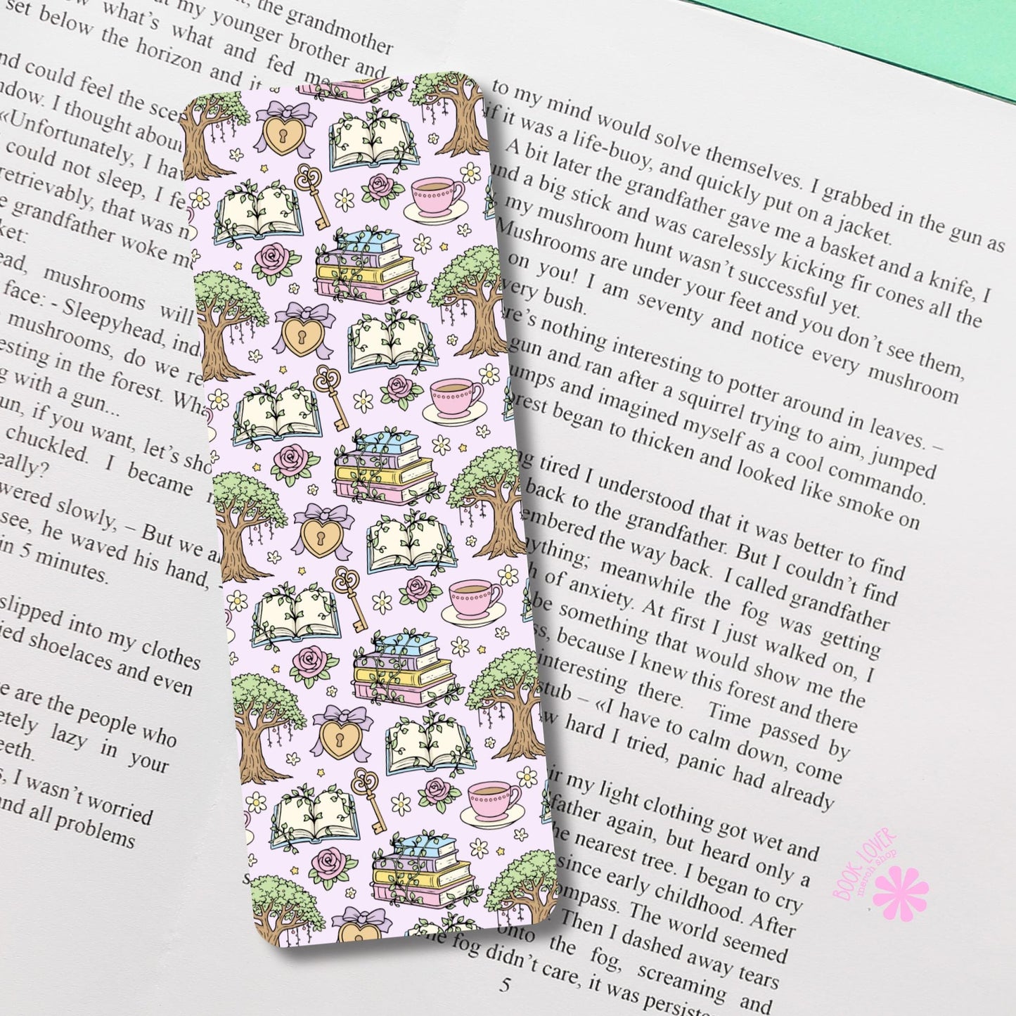 Enchanted Forest Bookmark / Whimsical Bookish Bookmark / Book Lover Gift / Bookish Merch / Reading Lover