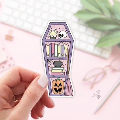 Halloween Spooky Witch Shelf Stickers / Bookish Stickers / Book Lover Gift / Bookish Merch / Kindle Sticker / Smut Reader / Reading Lover