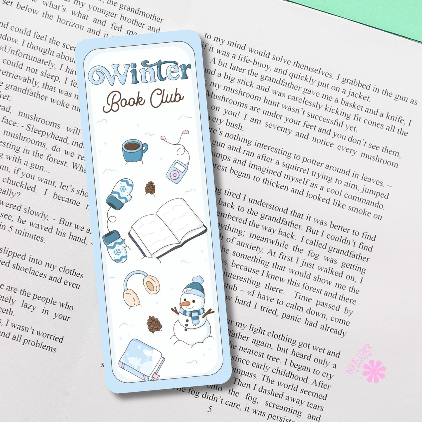 Winter Book Club Bookmark / Winter Bookish Bookmark / Book Lover Gift / Bookish Merch / Smut Reader / Reading Lover