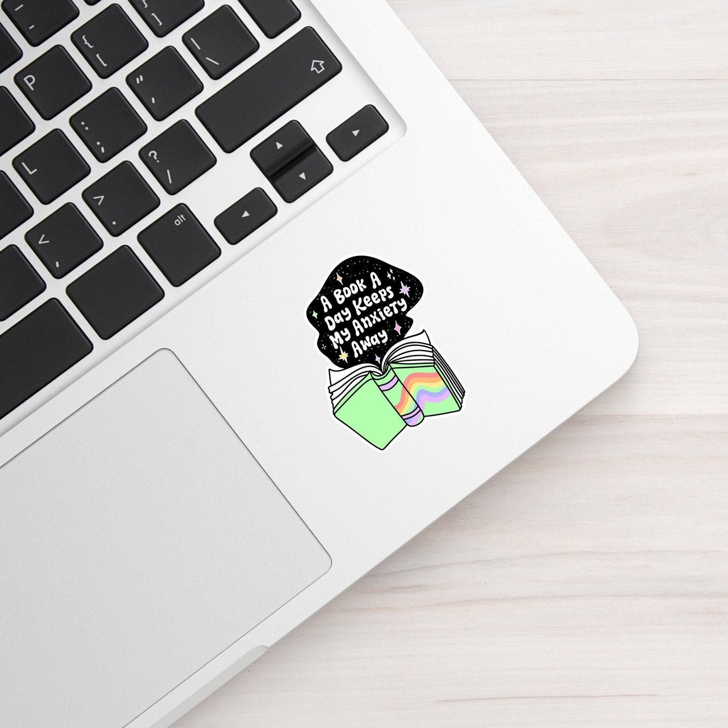 A Book A Day Keeps My Anxiety Away Stickers / Trendy Reading Smut Decals / Book Nerd Introvert Design /Good Girls Read Dirty Books Gift