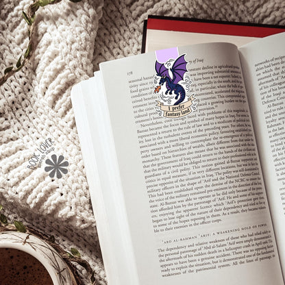 I prefer Fantasy Land Magnetic Bookmark / Dragon Bookish Bookmark / Book Lover Gift / Bookish Merch / Romantasy Reader / Reading Lover