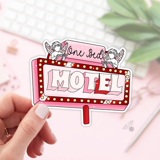 One Bed Motel Stickers / Bookish Stickers / Book Lover Gift / Bookish Merch / Kindle Sticker / Smut Reader / Reading Lover / E-Reader