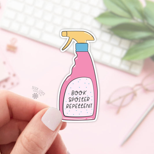 Book Spoiler Repellent Spray Sticker / Bookish Stickers / Book Lover Gift / Bookish Merch / Kindle Sticker / Smut Reader / Reading Lover