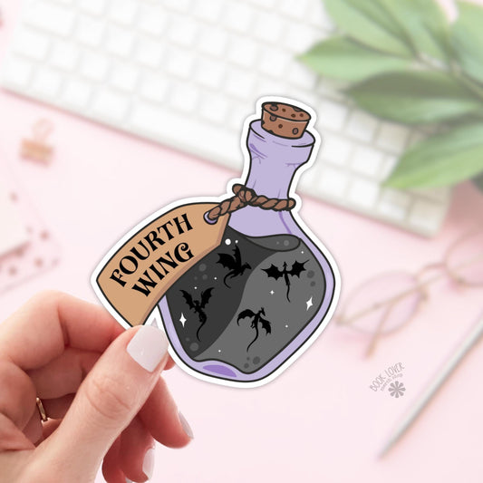 Fourth Wing Potion Stickers / Bookish Stickers / Book Lover Gift / Bookish Merch / Kindle Sticker / Smut Reader / Reading Lover / E-Reader