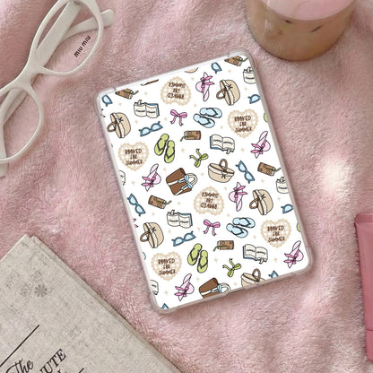 Booked for Summer Insert / Physical Product / Bookish Kindle Insert / Book Lover Gift / Bookish Merch / Vacation / Beach Reading Lover