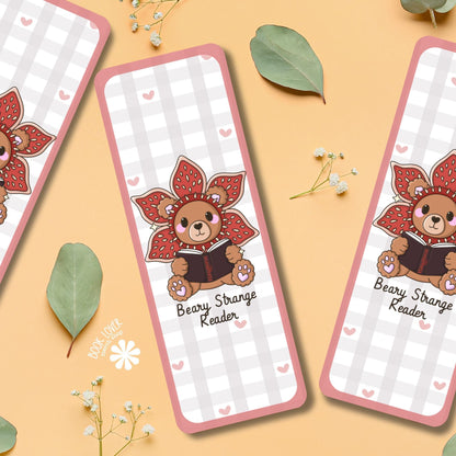 Beary Strange Reader Bookmark / Bear Bookish Bookmark / Book Lover Gift / Bookish Merch / Smut Reader / Reading Lover