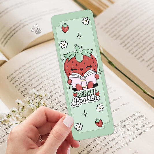 Berry Bookish Bookmark / Strawberry Bookish Bookmark / Book Lover Gift / Bookish Merch / Smut Reader / Reading Lover