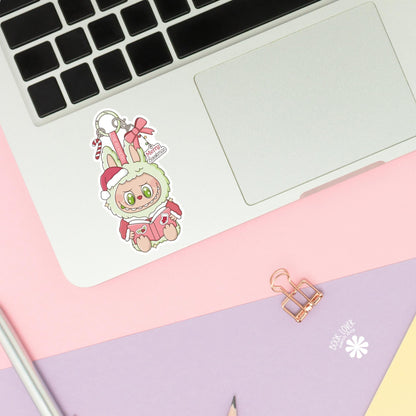 Merry Bookmas Trinket Stickers / Christmas Bookish Stickers / Book Lover Gift / Bookish Merch / Kindle Sticker / Reading Lover