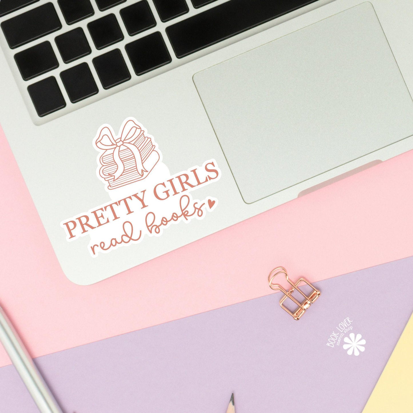 Pretty Girls Read Books Sticker / Bookish Stickers / Book Lover Gift / Bookish Merch / Kindle Sticker / Smut Reader / Reading Lover