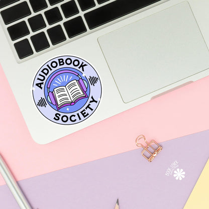 Audiobook Society Stickers / Bookish Stickers / Book Lover Gift / Bookish Merch / Kindle Sticker / Smut Reader / Reading Lover / E-Reader