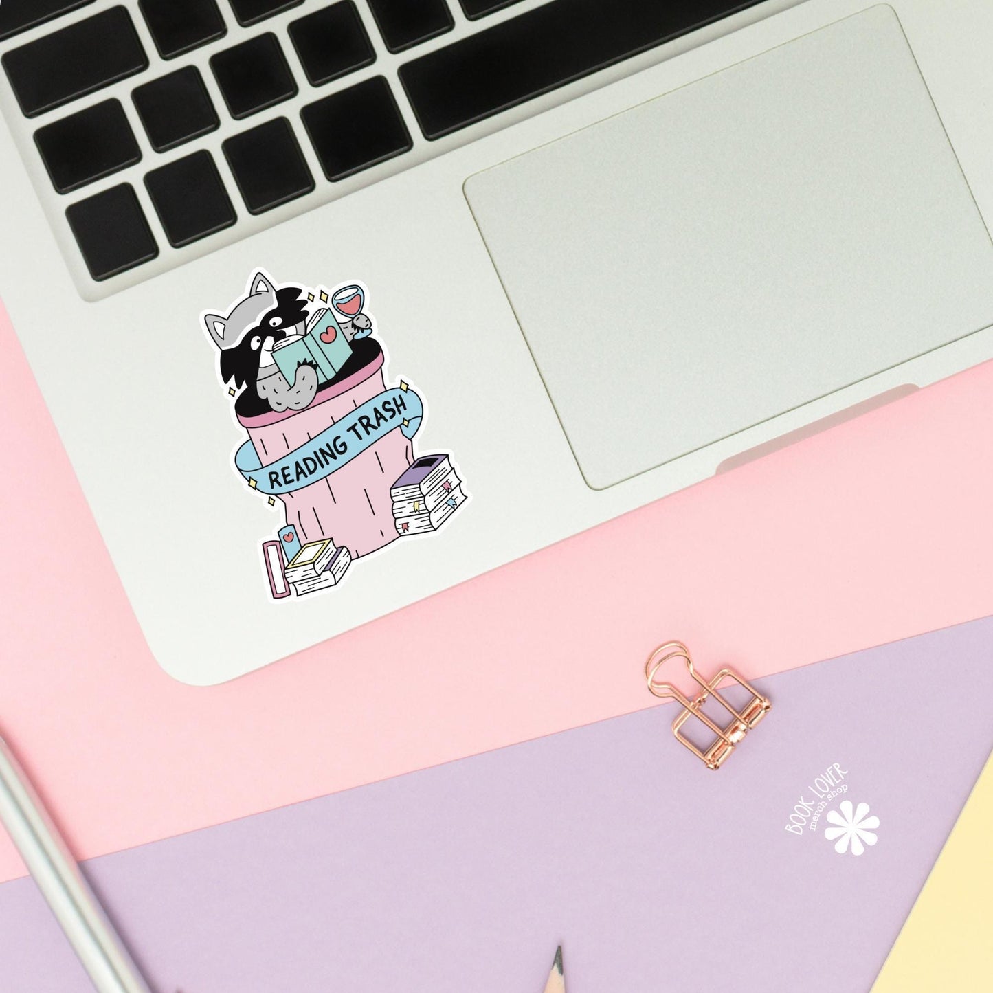 Reading Trash Stickers / Bookish Stickers / Book Lover Gift / Bookish Merch / Kindle Sticker / Smut Reader / Reading Lover / E-Reader