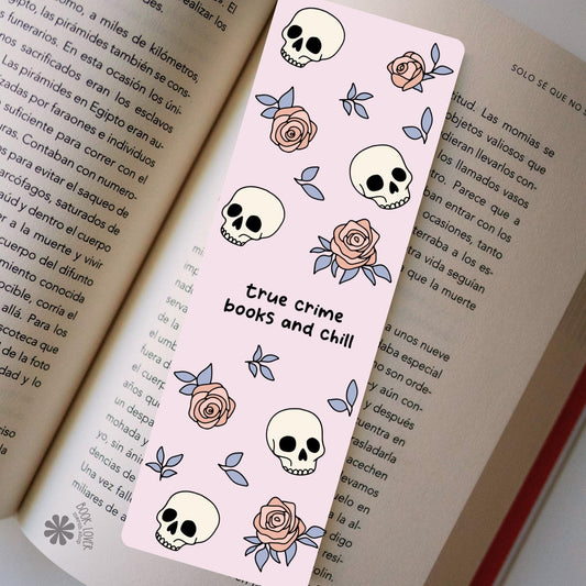 True Crime Bookmark / True Crime Books and Chill / Bookish Bookmark / Book Lover Gift / Bookish Merch / Smut Reader / Reading Lover