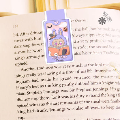 The Spooky Reader Magnetic Bookmark / Halloween Tarot Card Trinket Magnetic Bookmark / Book Lover Gift / Bookish Merch / Reading Lover