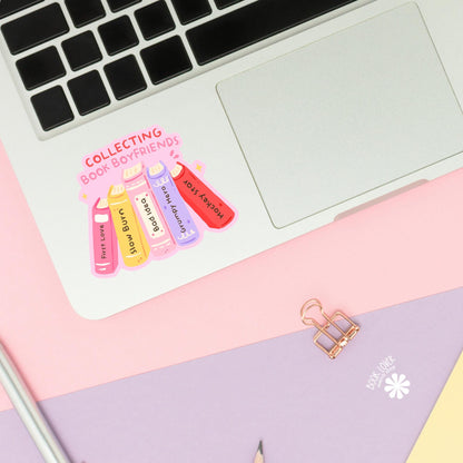 Hockey Romance Bookshelf sticker close up, matte finish, book lover vinyl decal